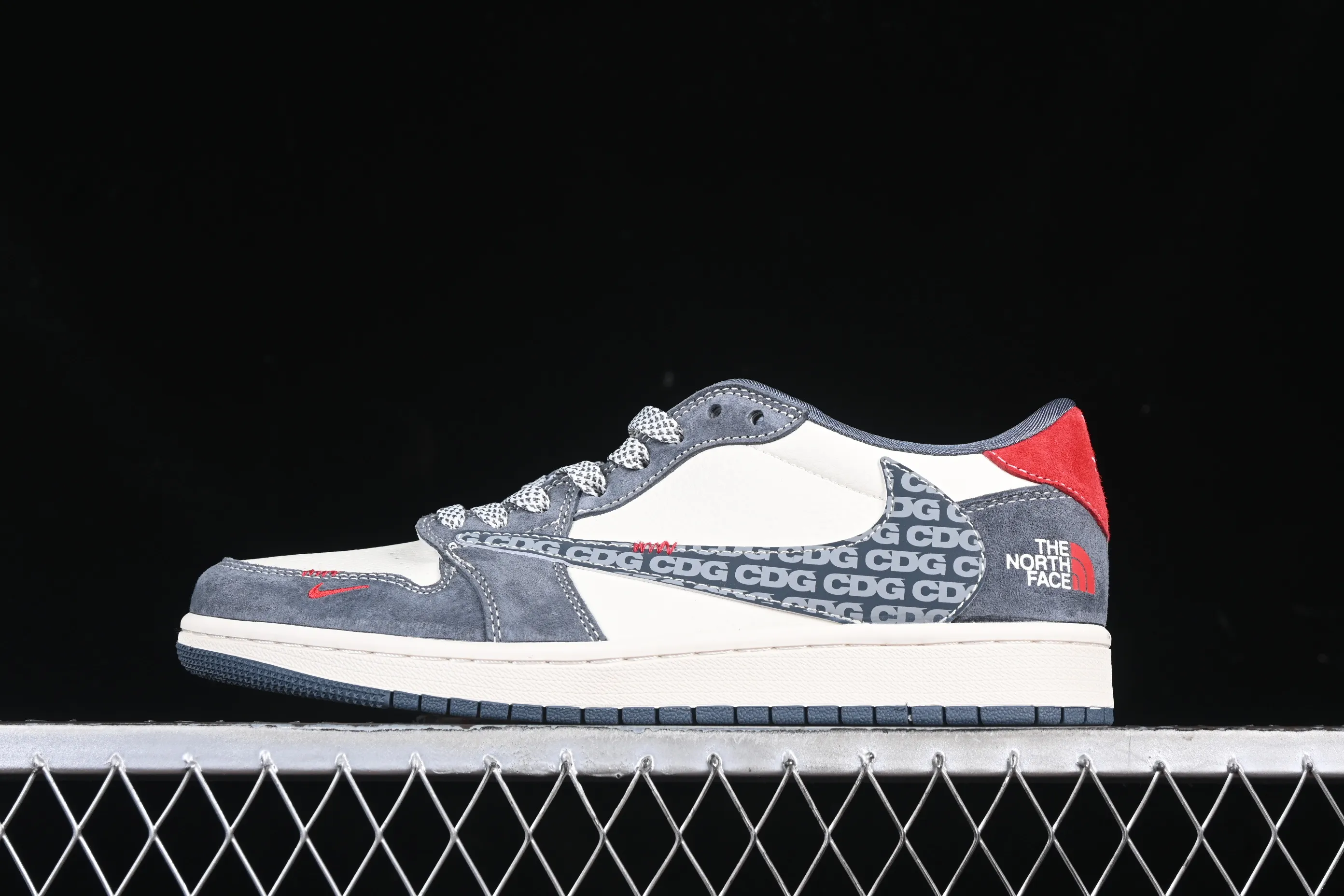 All categories Air Jordan Jordan series basketball shoes Air Jordan 1 Low High-end customized low-top sneakers Travis Scott x Fragment Design x Air Jordan 1 Low OG SP AJ1 Joe 1 North Face joint CDG white gray low-top cultural casual sneakers DM9288-005